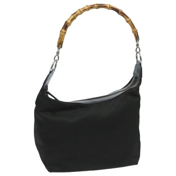 Gucci Bamboo Brown Synthetic Handbag (Pre-Owned) - Picture 1 of 16